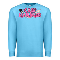 Ocean Blue breast cancer case manager Premium Sweatshirt - texasbilliewilder