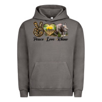 Pigment Tornado peace love rhino Urban Hoodie - LillyAllenDesigns