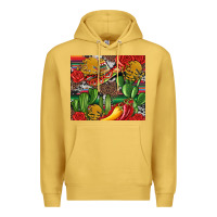 Antique Gold mexican cacti Premium Hoodie - Artiststas