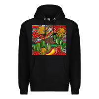 Black mexican cacti Premium Hoodie - Artiststas