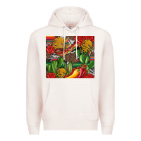 Pale Pink mexican cacti Premium Hoodie - Artiststas