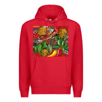 Red mexican cacti Premium Hoodie - Artiststas