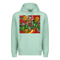 Seafoam mexican cacti Premium Hoodie - Artiststas