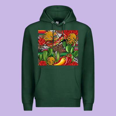 Mexican Cacti Premium Hoodie Designed By Artiststas