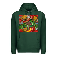 Sports Green mexican cacti Premium Hoodie - Artiststas