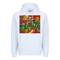 White mexican cacti Premium Hoodie - Artiststas