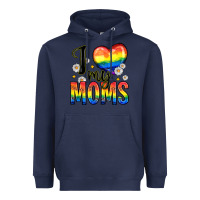 Navy i love my moms Heavyweight Hoodie - Zillion Design Studio