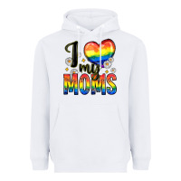 White i love my moms Heavyweight Hoodie - Zillion Design Studio