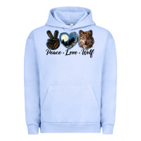 Pigment Grape Ice peace love wolf head Urban Hoodie - LillyAllenDesigns