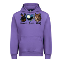 Tulip peace love wolf head Urban Hoodie - LillyAllenDesigns