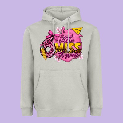 Little Miss 6th Grade Heavyweight Hoodie Designed By Texasbilliewilder