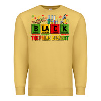 Antique Gold Black the prime element juneteenth Premium Sweatshirt - Zillion Design Studio