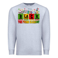 Heather Grey Black the prime element juneteenth Premium Sweatshirt - Zillion Design Studio