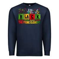 Navy Black the prime element juneteenth Premium Sweatshirt - Zillion Design Studio