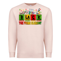 Pale Pink Black the prime element juneteenth Premium Sweatshirt - Zillion Design Studio