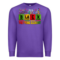 Purple Black the prime element juneteenth Premium Sweatshirt - Zillion Design Studio