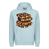 Blue Mist nut and chocolate Premium Hoodie - AdoDesignShop