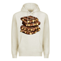 Oatmeal Heather nut and chocolate Premium Hoodie - AdoDesignShop