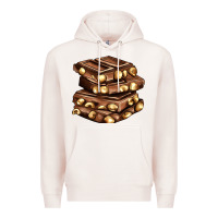 Pale Pink nut and chocolate Premium Hoodie - AdoDesignShop