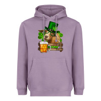 Lavender st. patrick's day goat and beer Heavyweight Hoodie - RanaPortraitStore