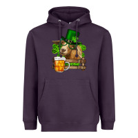 Plum st. patrick's day goat and beer Heavyweight Hoodie - RanaPortraitStore