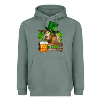 Sage st. patrick's day goat and beer Heavyweight Hoodie - RanaPortraitStore