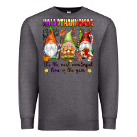 Charcoal Heather hallothanksmas its the most wonderful time of the Premium Sweatshirt - texasbilliewilder