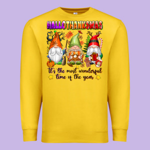 Hallothanksmas Its The Most Wonderful Time Of The Premium Sweatshirt Designed By Texasbilliewilder