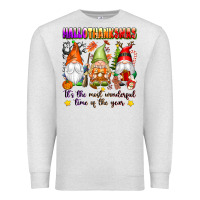 Oatmeal Heather hallothanksmas its the most wonderful time of the Premium Sweatshirt - texasbilliewilder