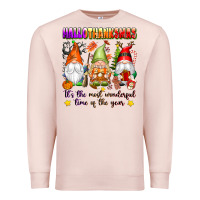 Pale Pink hallothanksmas its the most wonderful time of the Premium Sweatshirt - texasbilliewilder