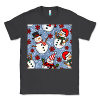 Smoke christmas snowman seamless pattern Classic Tee - BundleAndBundleShop