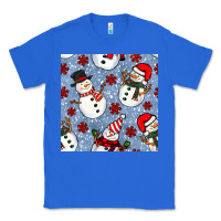 True Royal christmas snowman seamless pattern Classic Tee - BundleAndBundleShop