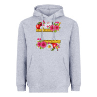 Heather Grey floral teacher Heavyweight Hoodie - texasbilliewilder
