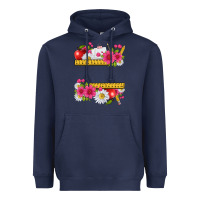Navy floral teacher Heavyweight Hoodie - texasbilliewilder