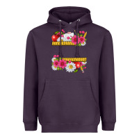 Plum floral teacher Heavyweight Hoodie - texasbilliewilder