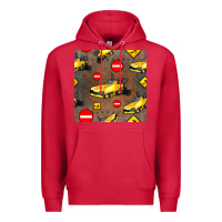 Cardinal asphalt paver seamless pattern Premium Hoodie - BundleAndBundleShop