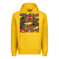 Lemon asphalt paver seamless pattern Premium Hoodie - BundleAndBundleShop