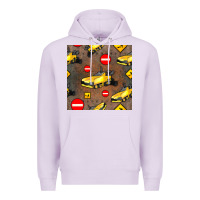Asphalt Paver Seamless Pattern Premium Hoodie | Teevron