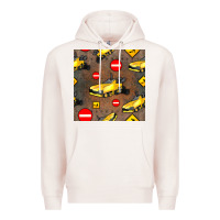 Pale Pink asphalt paver seamless pattern Premium Hoodie - BundleAndBundleShop