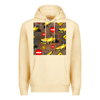 Pina Colada asphalt paver seamless pattern Premium Hoodie - BundleAndBundleShop