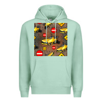 Seafoam asphalt paver seamless pattern Premium Hoodie - BundleAndBundleShop