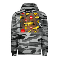 Slate Camo asphalt paver seamless pattern Premium Hoodie - BundleAndBundleShop