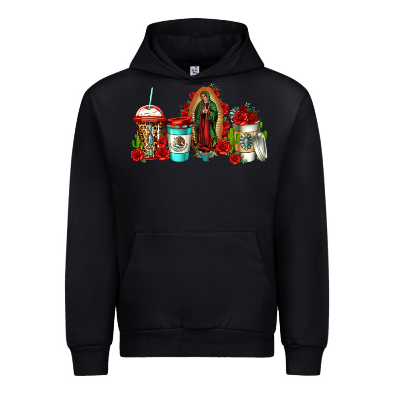 Lady Of Guadalupe Coffee Urban Hoodie by Jasminsmagicworld | Teevron