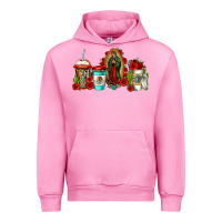 Fuchsia Pink lady of guadalupe coffee Urban Hoodie - Jasminsmagicworld