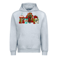 Heather Grey lady of guadalupe coffee Urban Hoodie - Jasminsmagicworld