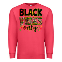 Cardinal Black vibes only juneteenth Premium Sweatshirt - Zillion Design Studio