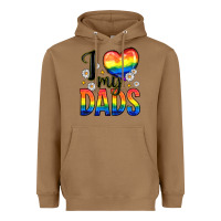 Toasted Coconut i love my dads Heavyweight Hoodie - Zillion Design Studio