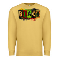 Antique Gold Black juneteenth Premium Sweatshirt - Zillion Design Studio