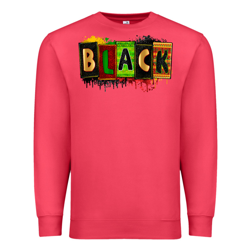 Black Juneteenth Premium Sweatshirt by Zillion Design Studio | Teevron