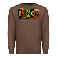 Chestnut Black juneteenth Premium Sweatshirt - Zillion Design Studio